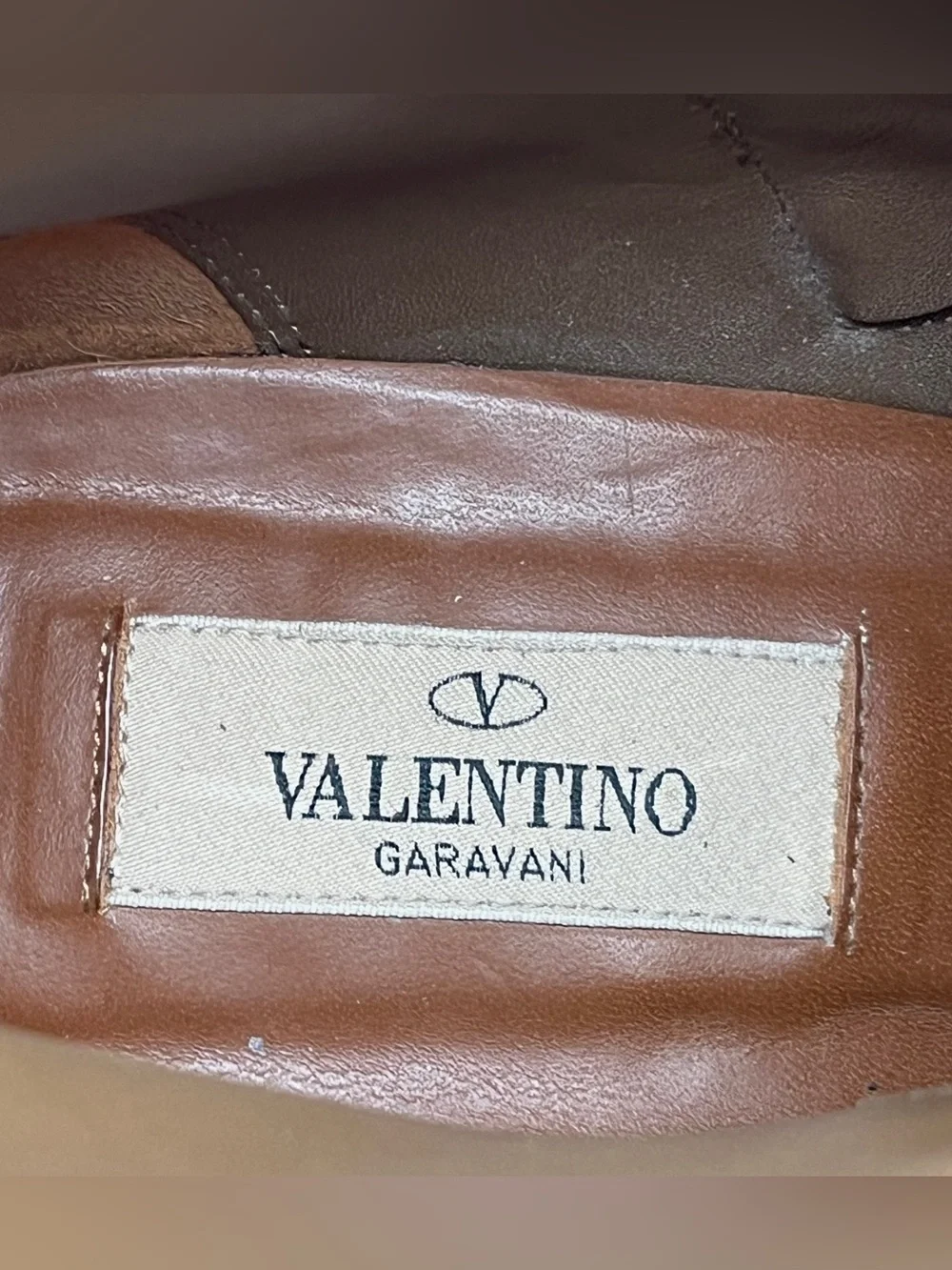 Valentino Rockstud Harness Leather Ankle Boots Poudre Tan EU 41 US 10.5